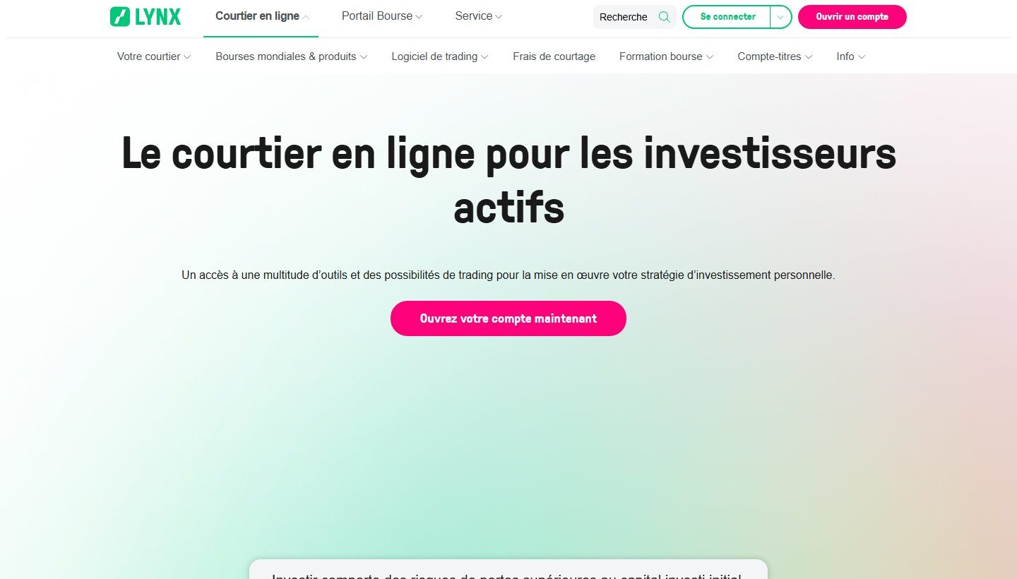 Avis sur LynxBroker 2026