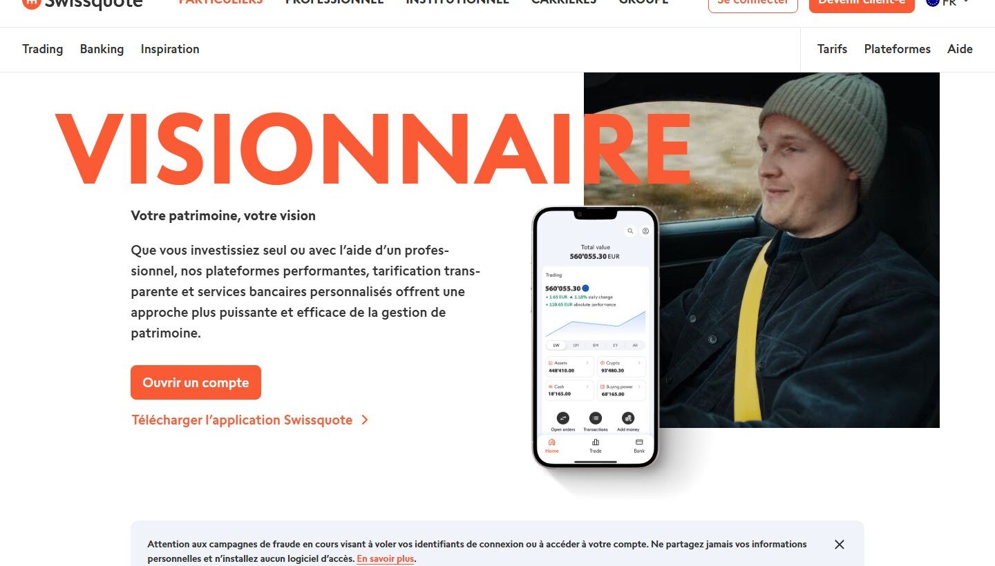 Avis sur SwissQuote 2026