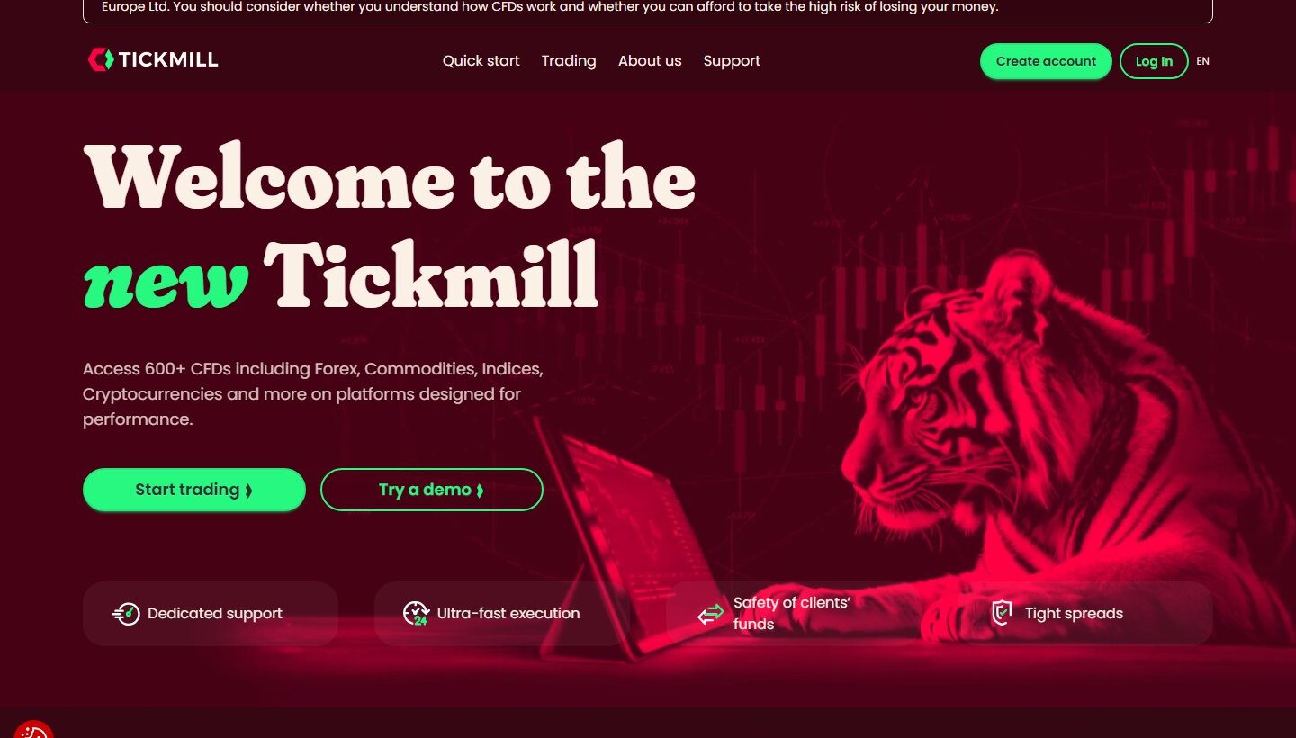 Avis sur Tickmill 2026