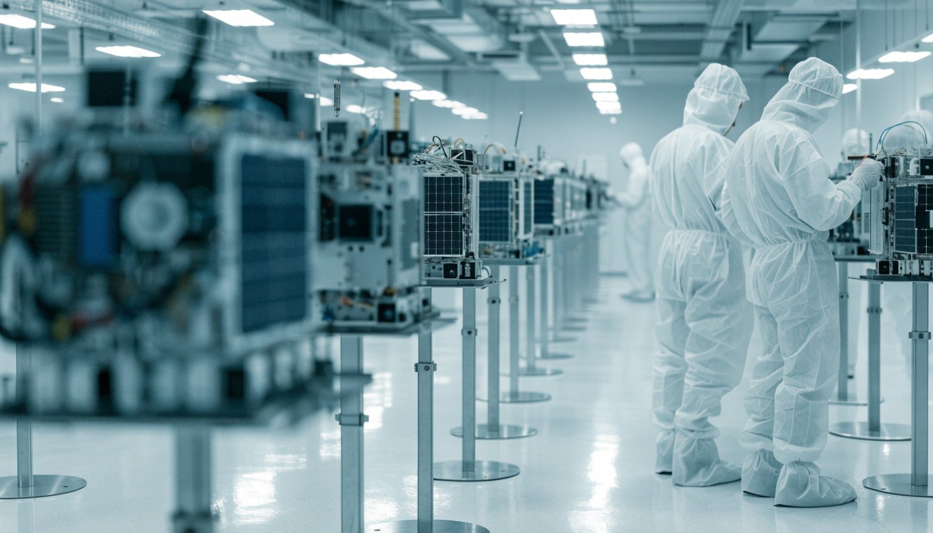 Eutelsat passe à l’action : 32 satellites OneWeb sortent des ateliers d’Airbus