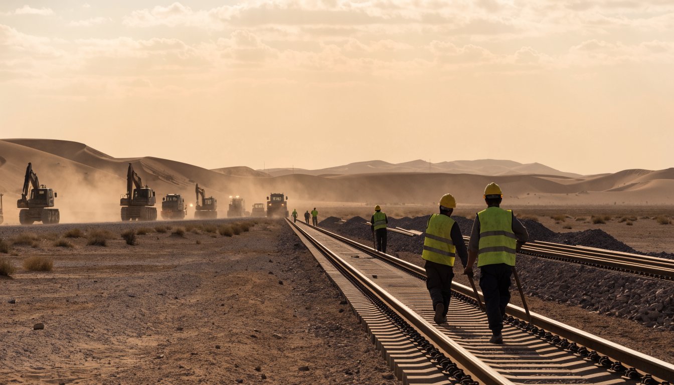 Train Alger-Tamanrasset : l’Algérie lance 1000 km de rails vers le Sahara, livraison promise fin 2028